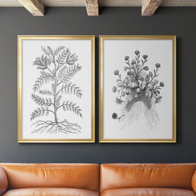 Ensemble de 2 reproductions de cadres photo sur toile B&W