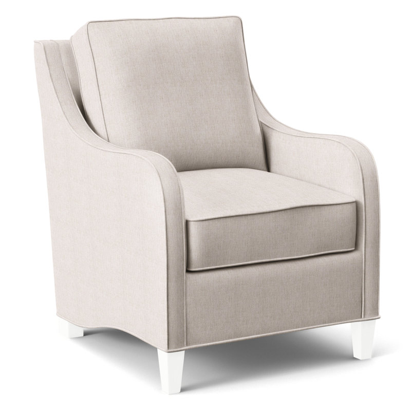 Koko Armchair, White Sugar Performance; 0863-91, Java Finish