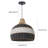 1 - Light Black/White Single Pendant-64714188