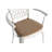 3 Piece Patio Bistro Set Cast Aluminum Bistro Table and Chairs Set of 2 with Umbrella Hole,All Weather Metal Bistro Table Set,Outdoor Patio Furniture Set for Garden with cushion White-1652209252