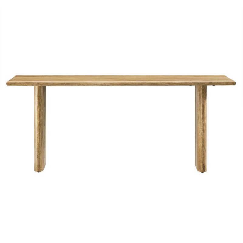 Banc en bois Amistad par Modway, Chêne, H 18,5 po x l 46 po x P 15 po