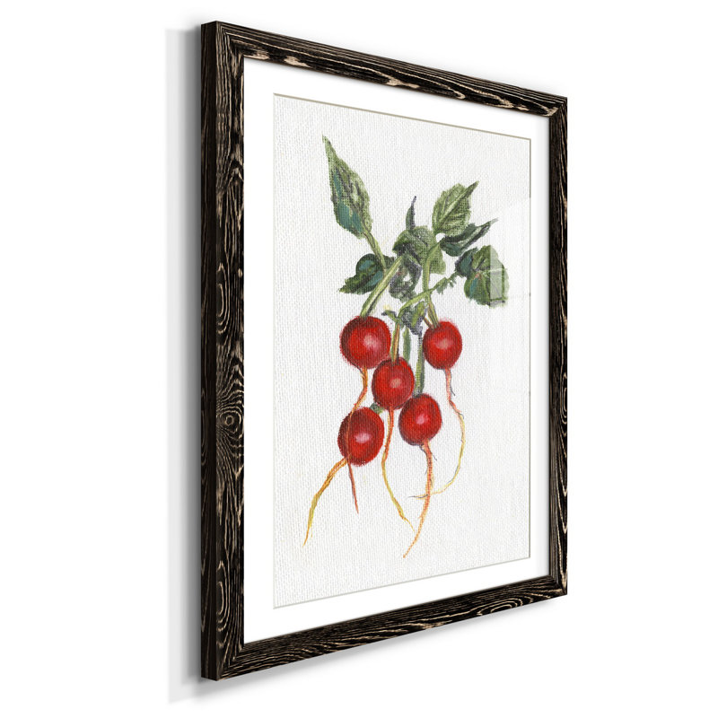 Jardin des radis frais - imprimé, Noir, H 37,5 po x l 27,5 po x P 1,5 po