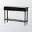Altha 2-Drawer Console Table in Black Finish with Spindle Legs, 32.15" H X 45.1" W X 12.81" D-1064770321
