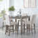 5-Piece Farmhouse Dining Table Set,  Counter Height Dinette Set for 4
