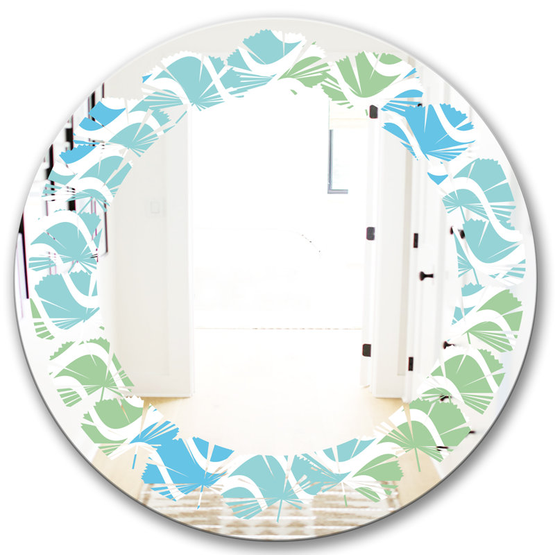 Miroir mural Leaves, H 23,6 po x l 23,6 po