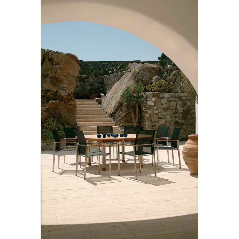 Equinox Dining Table, 28" H x 58" W x 58" D