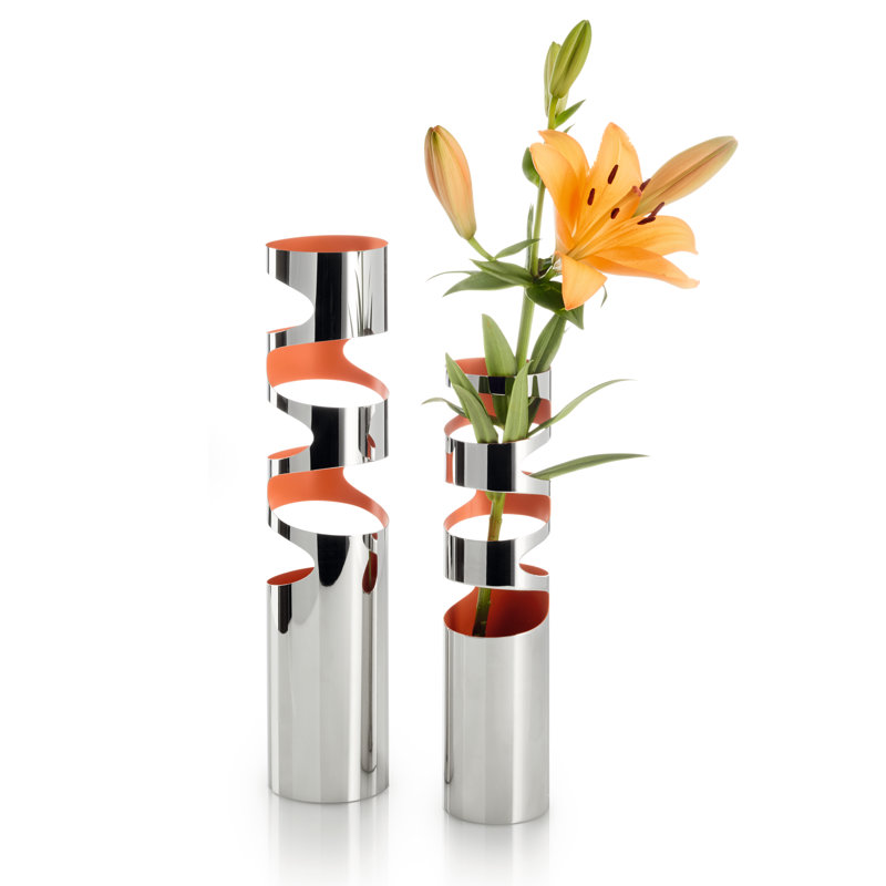 Lexington Metal Table Vase, 39cm H x 9cm W x 9cm D