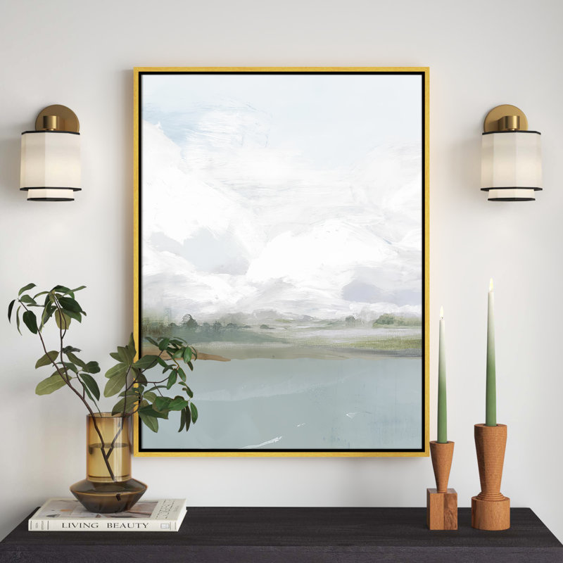 " All Shore " Painting Print, Gold, 41.5" H x 31.5" W