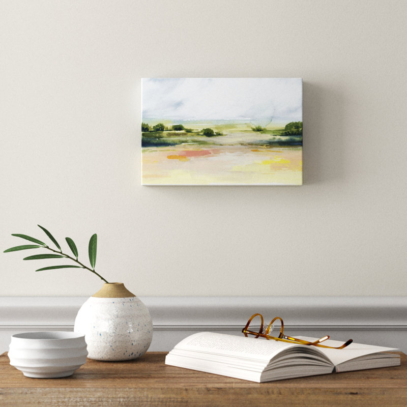 Sunlit Marsh I by Grace Popp - Painting Print, 20cm H x 30cm W, Wrapped Canvas