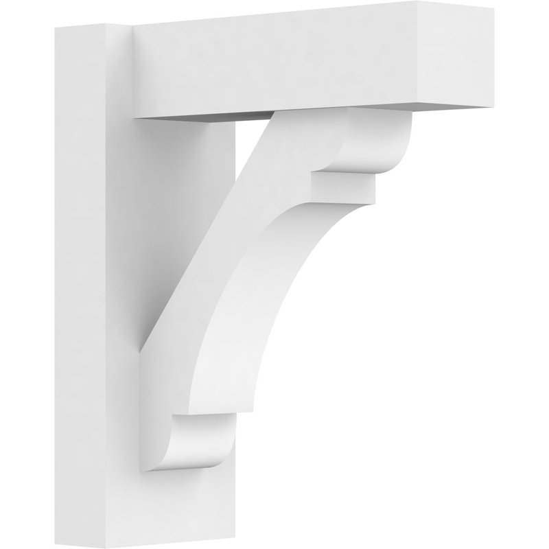 Perspectives en PVC de qualité architecturale avec extrémités blocs, L 5 po, H 14 po x P 12 po