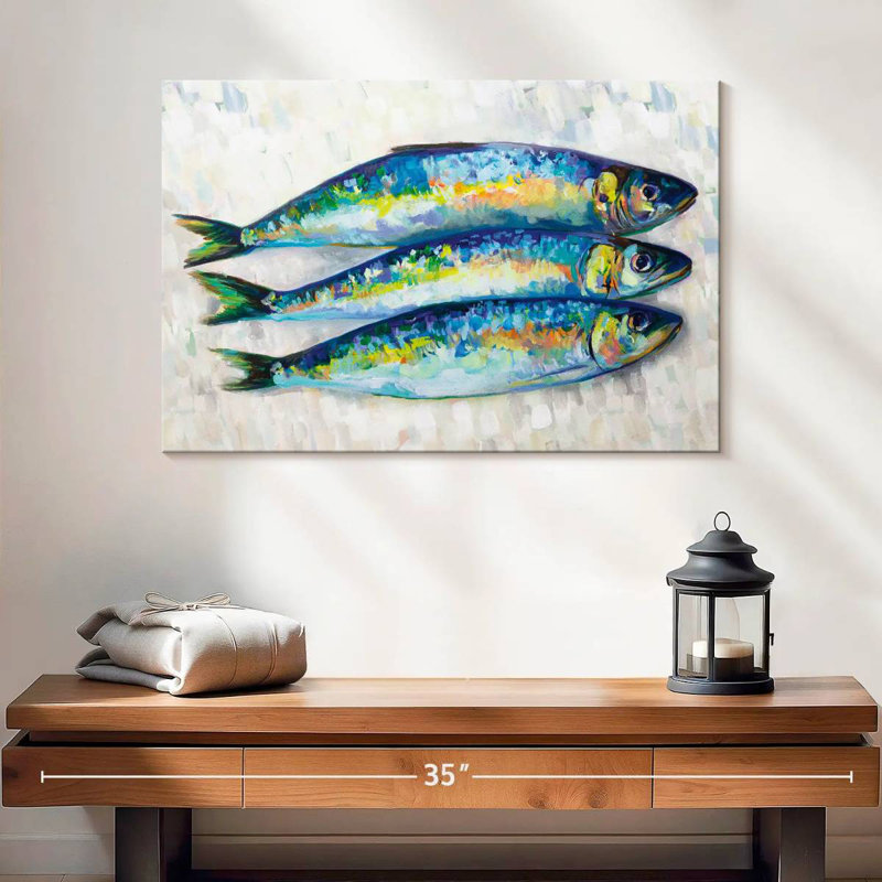 Yarlin Fish Trio, 16" H x 24" W