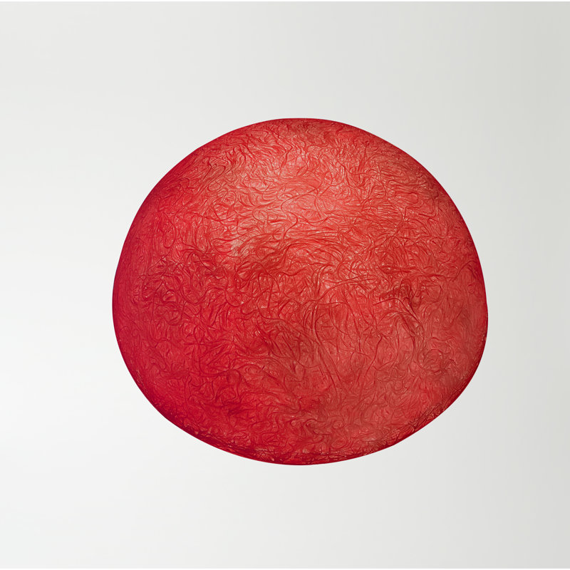 Luna Flush Mounted Sconce, Red