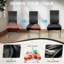 Housses de chaise - noir - ensemble de protecteurs de chaise de salle à manger à haut dossier 4/100% imperméables / extensibles