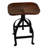 Swivel Adjustable Height Counter Stool with Metal Frame