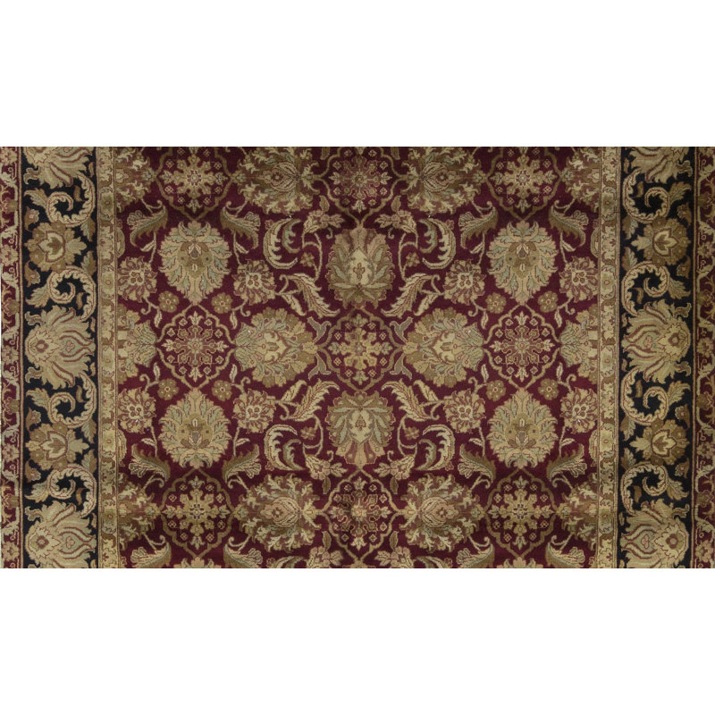 Crown Wool Oriental Area Rug in Brown