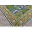 Tapis multicolore bleu touffeté à la main-123131491