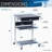 Techni Mobili Rolling Laptop Cart with StorageGraphite