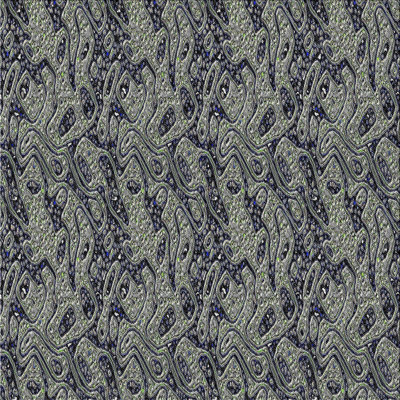 Tapis vert/bleu à motifs
