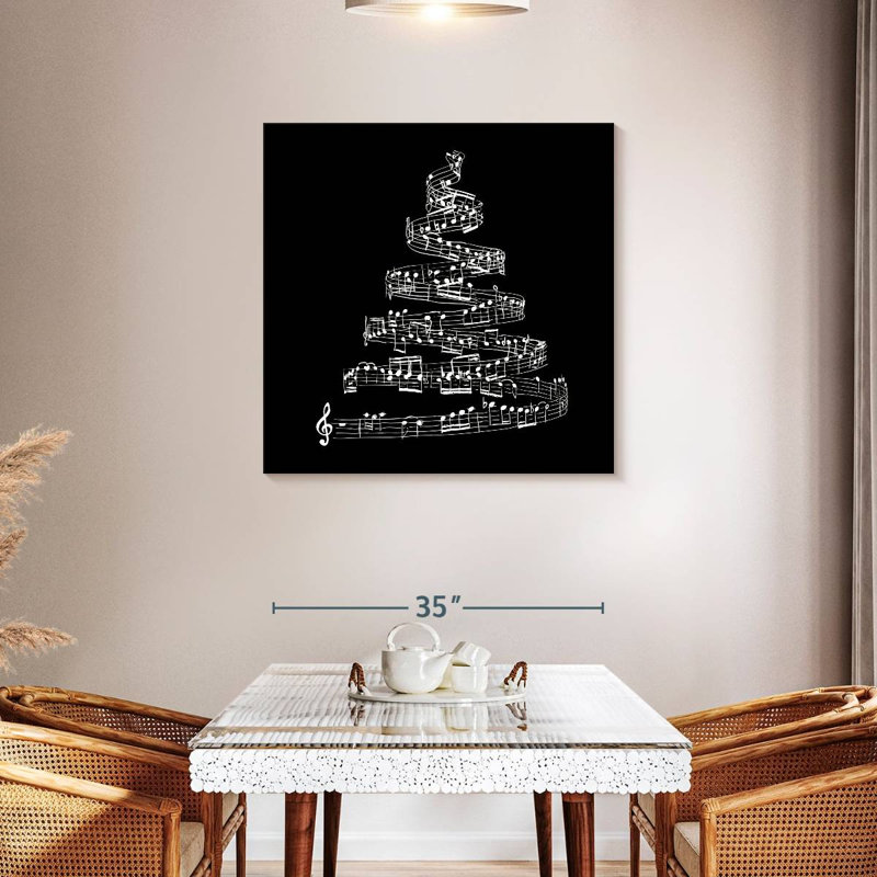 Abarca Music Notes Christmas Tree, 36" H x 36" W