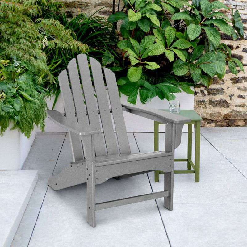 Galaviz Outdoor Adirondack Chair, Gray