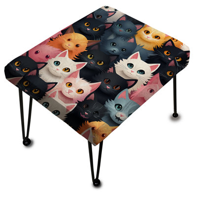Kamrynn - Animal Print Rectangle Ottoman
