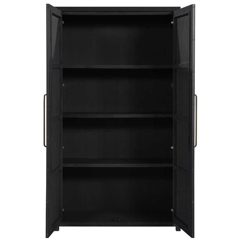 Armoire de rangement Vana, Noir
