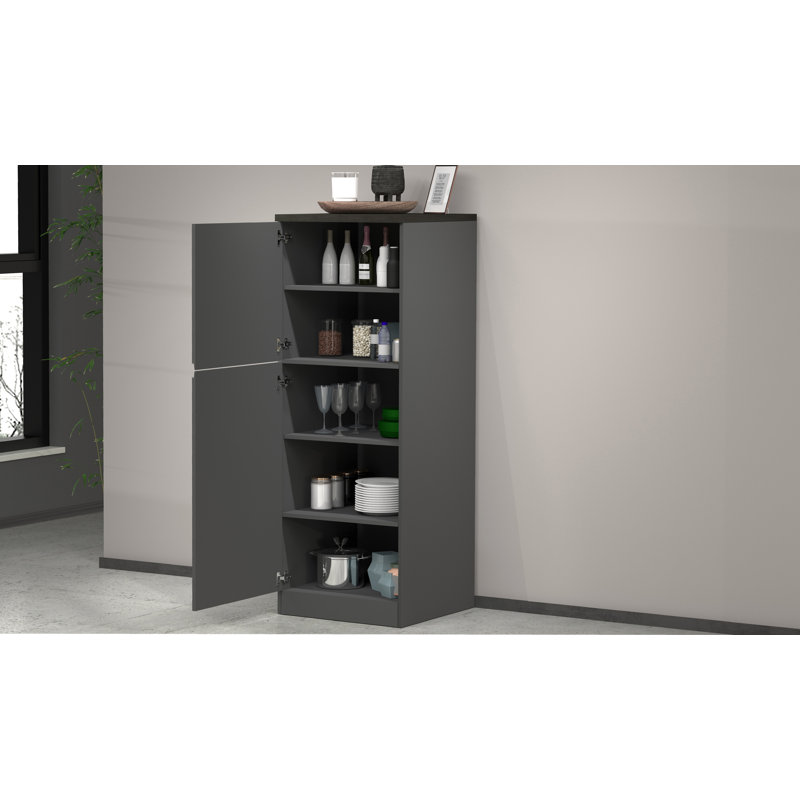 Pameal 164.5 cm H Kitchen Pantry, Gray