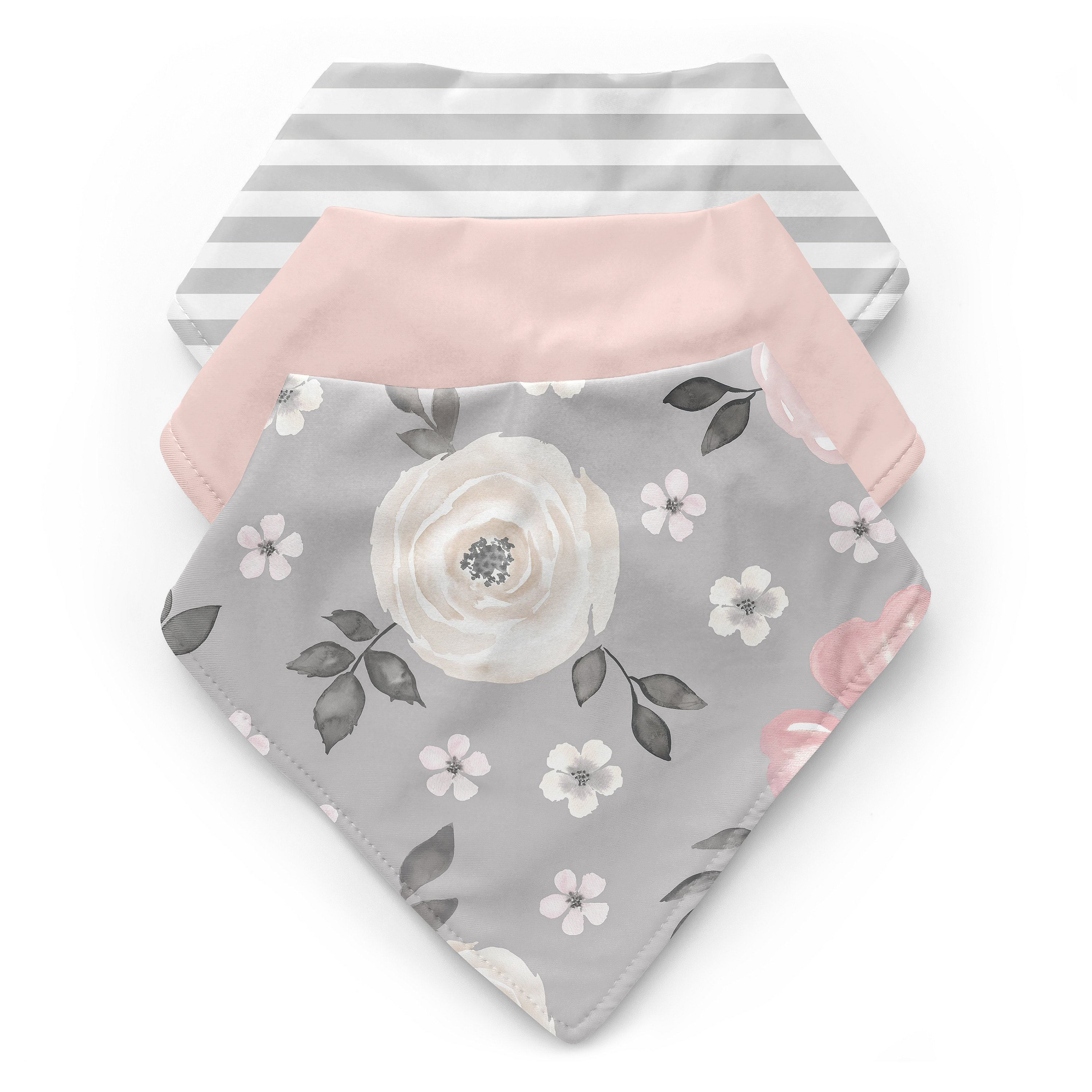 Grey baby best sale bibs