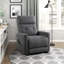 Fauteuil inclinable électrique 1 pièce Power Lift avec massage et confort thermique gris foncé-131608037