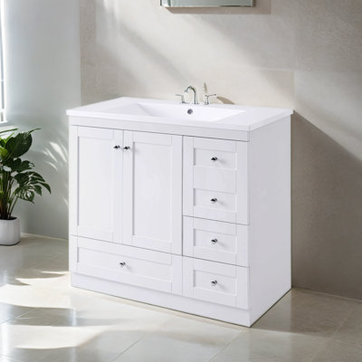 Altura 36'' Single Bathroom Vanity with Resin Top