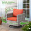 Chaise d'extérieur en rotin et osier Ignatz-112517498