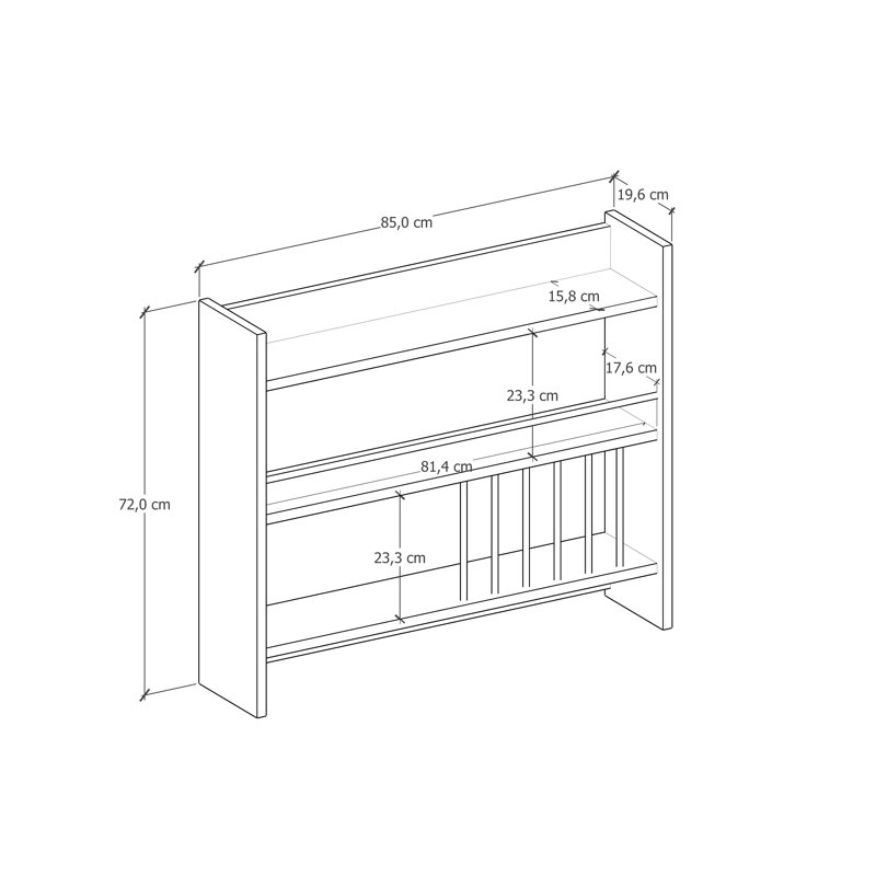 Wall Mounted Required Spice Rack, White