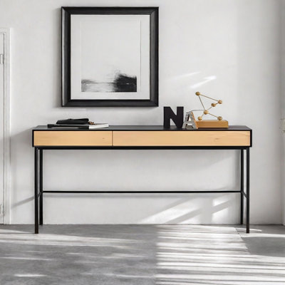 Console moderne avec 2 tiroirs