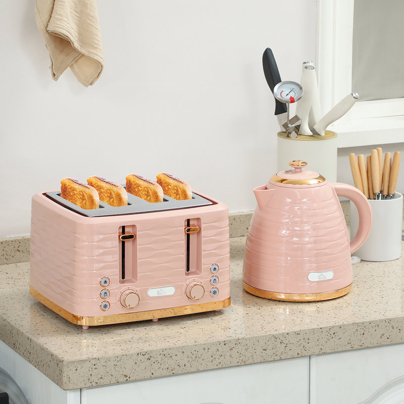 Kettle and Toaster Set, Pink