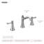 Ensemble de garniture de robinet de salle de bain à deux poignées à deux poignées Moen Belfield, valve incluse-117500965