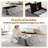 43" Storage Ottoman Bench – Grey, Holds 660 lbs