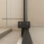 Porte de douche réglable polyvalente avec verre trempé de pointe et fabrication en alliage d'aluminium durable