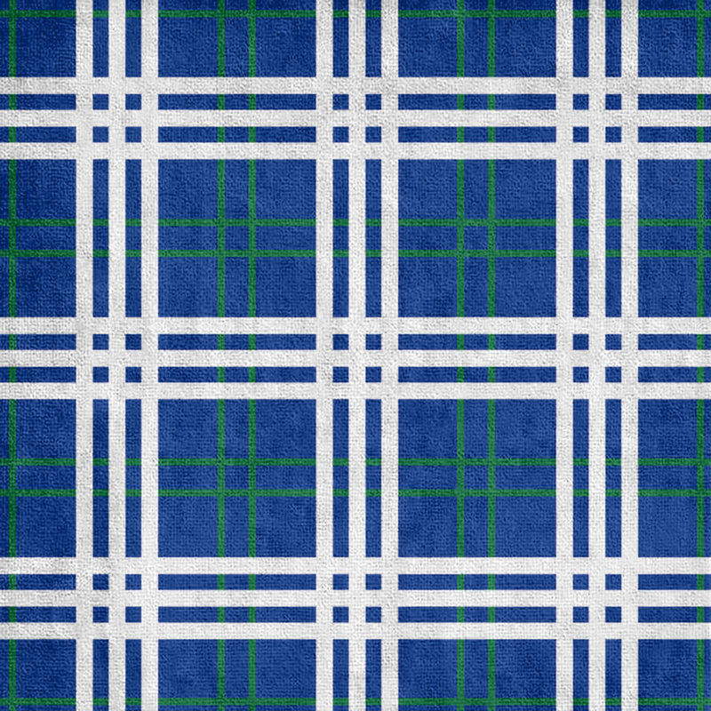 Serviette de plage de luxe Seattle football, Mélange polyester-coton, Bleu/vert/blanc