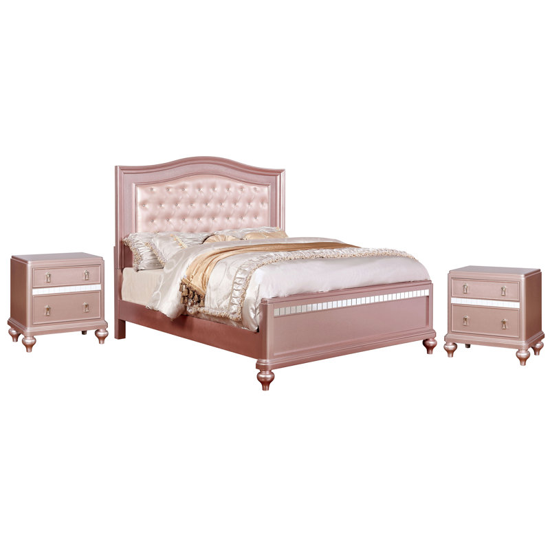 Annistyn Solid Wood Piece Bedroom Set, Twin
