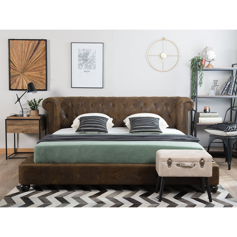 Breanna Upholstered Bed, European Kingsize (160 x 200 cm)