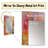 Orange Red Marbled Dreamscape II - Geometric Decorative Mirror, Modern Wall Mirror, Printed Metal Art-88294254