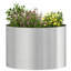 Garden Planter Silver 20 Cm Stainless Steel-1011053968