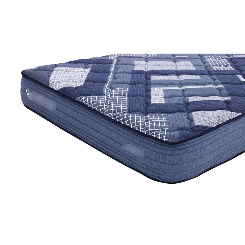 Matelas pour grand lit de 10 pouces, mousse viscoélastique, housse en tissu doux, bleu et multicolore, super printemps