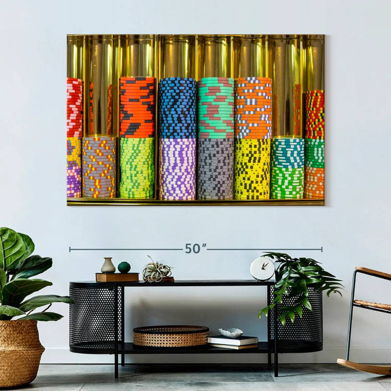 Senne Gambling Chips, 34" H x 51" W