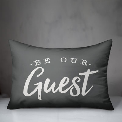 Textual Outdoor Throw Pillow