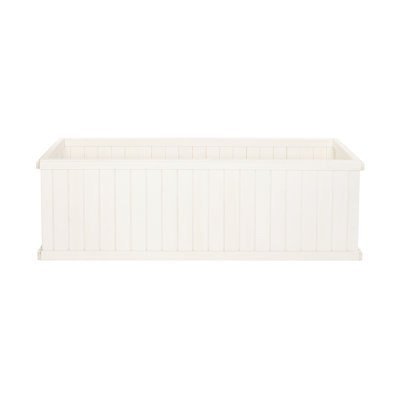 Barros Solid Cedar Rectangular Planter Box with Drainage Holes