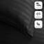 Noso Premium Hotel Quality Satin Stripe Duvet Cover Set with Pillowcases-955622237-955622311
