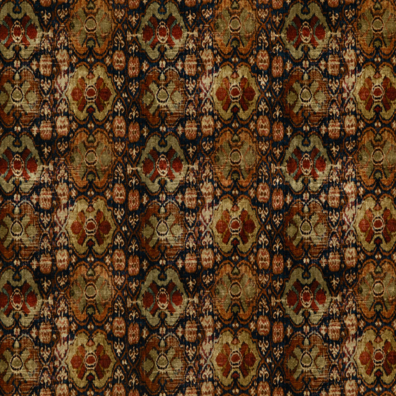 Signature Velvets Petropolis Fabric, Sienna