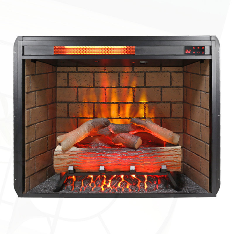 Foyer électrique encastrable 28 po, H 27,7 po x l 28 po x P 8,2 po