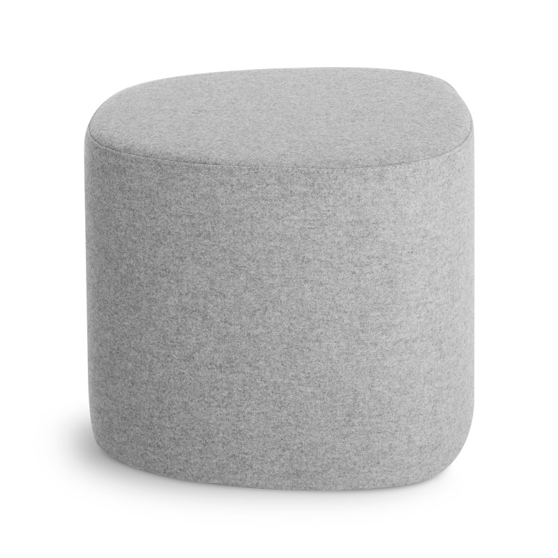 Swole Ottoman, Vesper Light Grey